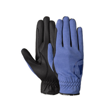 Guantes de equitación de verano Horze Nichelle para mujer Mañana de terciopelo Azul Guantes de equitación de verano Horze Nichelle para mujer Mañana de terciopelo Azul