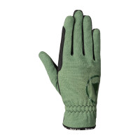 Guantes de equitación de verano Horze Nichelle para mujer Rocío marino Gris