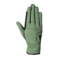 Guantes de equitación de verano Horze Nichelle para mujer Rocío marino Gris