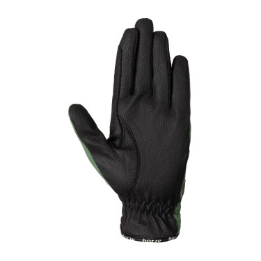 Guantes de equitación de verano Horze Nichelle para mujer Rocío marino Gris