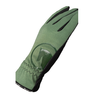 Guantes de equitación de verano Horze Nichelle para mujer Rocío marino Gris