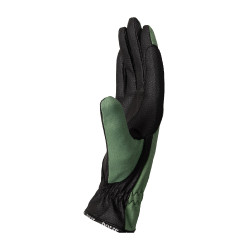 Guantes de equitación de verano Horze Nichelle para mujer Rocío marino Gris