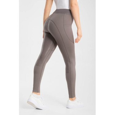 Leggings de equitación Horze Maia con culera completa para mujer Madera a la deriva Gris Leggings de equitación Horze Maia con culera completa para mujer Madera a la deriva Gris