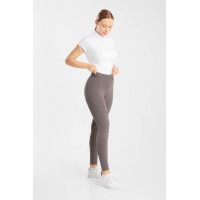 Leggings de equitación Horze Maia con culera completa para mujer Madera a la deriva Gris