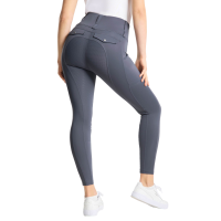 Legging híbrido Horze Anya mujer fullgrip Gris