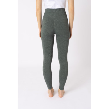 Polainas Scrunch Horze Nessa full grip sin costuras Verde corona de laurel
