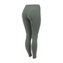 Polainas Scrunch Horze Nessa full grip sin costuras Verde corona de laurel