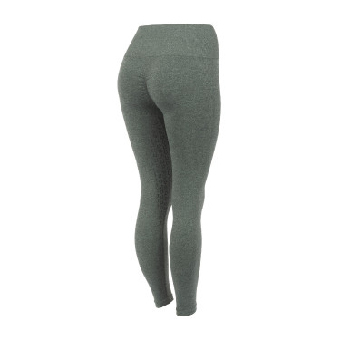 Polainas Scrunch Horze Nessa full grip sin costuras Verde corona de laurel