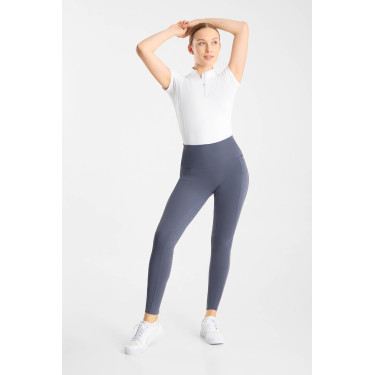 Pantalones de montar de Compresión para Mujer con Asiento Completo Gillian Horze Gris