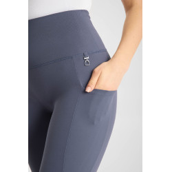 Pantalones de montar de Compresión para Mujer con Asiento Completo Gillian Horze Gris