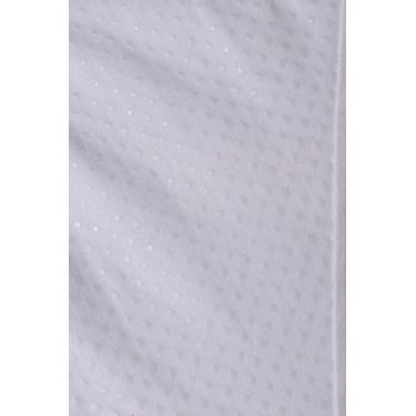 Pantalón de equitación con refuerzos Grip Horze Grand Prix Pro para mujer Blanco / azul turquesa