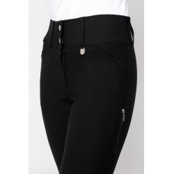 Pantalón de equitación con refuerzos Grip Horze Grand Prix Pro para mujer Negro