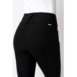 Pantalón de equitación con refuerzos Grip Horze Grand Prix Pro para mujer Negro