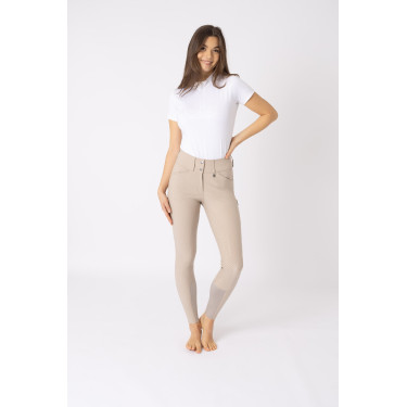 Pantalón de equitación de asiento completo Grip Horze Grand Prix Pro para mujer Topo simple Beige Pantalón de equitación de asiento completo Grip Horze Grand Prix Pro para mujer Topo simple Beige