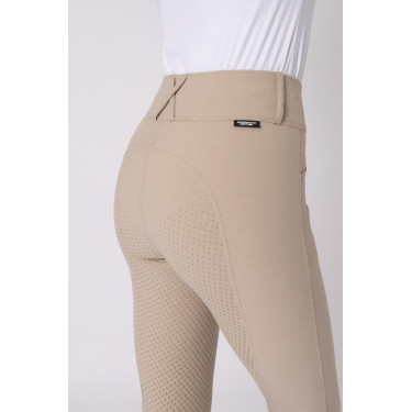 Pantalón de equitación de asiento completo Grip Horze Grand Prix Pro para mujer Topo simple Beige Pantalón de equitación de asiento completo Grip Horze Grand Prix Pro para mujer Topo simple Beige