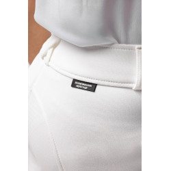 Pantalones de Montar con AsientoCompleto de Silicona para Niños Grand Prix Horze Blanco