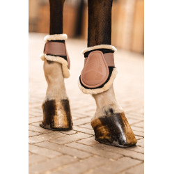 Protectores de Menudillo con ForroPolar Caliber Horze Marrón galleta