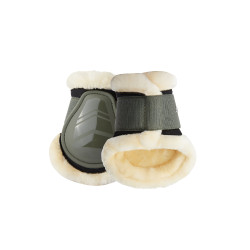 Protectores de Menudillo con ForroPolar Caliber Horze Escarabajo verde caqui