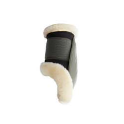 Protectores de Menudillo con ForroPolar Caliber Horze Escarabajo verde caqui