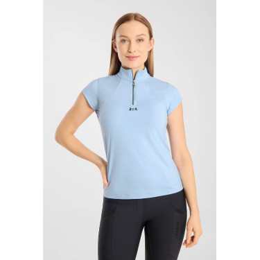 Camiseta de entrenamiento B Vertigo Joelle de manga corta para mujer Azul cerúleo Camiseta de entrenamiento B Vertigo Joelle de manga corta para mujer Azul cerúleo
