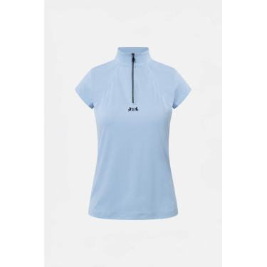 Camiseta de entrenamiento B Vertigo Joelle de manga corta para mujer Azul cerúleo Camiseta de entrenamiento B Vertigo Joelle de manga corta para mujer Azul cerúleo