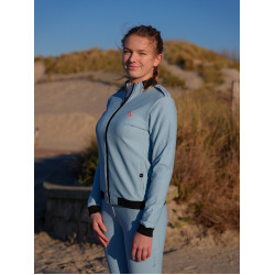 Sudadera técnica Le Sabotier Lucette mujer Azúl hielo