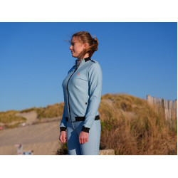 Sudadera técnica Le Sabotier Lucette mujer Azúl hielo