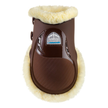 Protectores de menudillo de borrego Veredus Carbon Gel Vento Castaño Marrón Protectores de menudillo de borrego Veredus Carbon Gel Vento Castaño Marrón