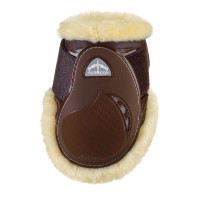 Protectores de menudillo con borreguillo Veredus Jóvenes Caballos Vento Castaño Marrón Protectores de menudillo con borreguillo Veredus Jóvenes Caballos Vento Castaño Marrón