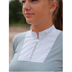 Polo de manga larga Le Sabotier Ysance mujer Gris