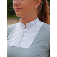 Polo de manga larga Le Sabotier Ysance mujer Gris