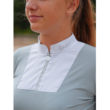 Polo de manga larga Le Sabotier Ysance mujer Gris