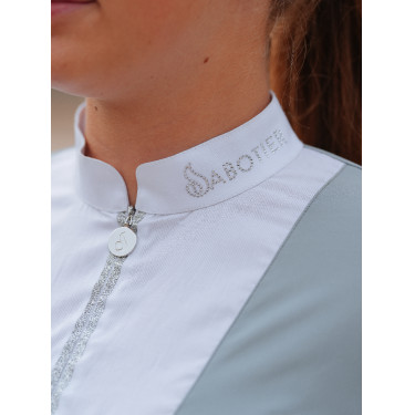Polo de manga larga Le Sabotier Ysance mujer Gris
