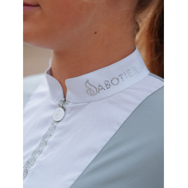 Polo de manga larga Le Sabotier Ysance mujer Gris