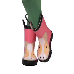 Botas de goma HKM Maui para niños Rosa