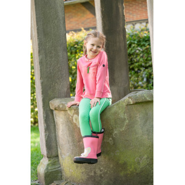 Botas de goma HKM Maui para niños Rosa