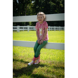 Botas de goma HKM Maui para niños Rosa