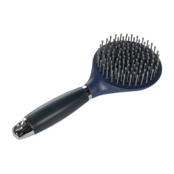 Cepillo para crines y cola HKM Gel Azul oscuro / negro