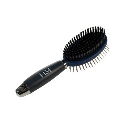 Cepillo para crines y cola HKM Gel de doble cara Azul oscuro / negro Cepillo para crines y cola HKM Gel de doble cara Azul oscuro / negro