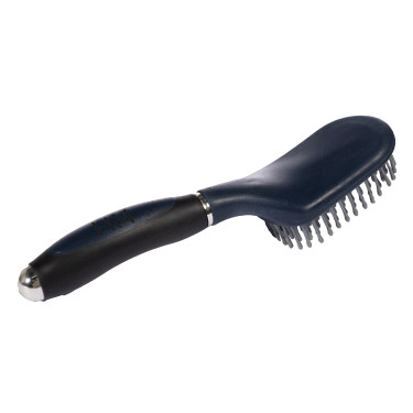 Cepillo para crines y cola HKM Soft Azul oscuro / negro