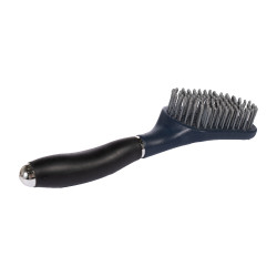 Cepillo para crines y cola HKM Soft Azul oscuro / negro
