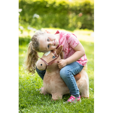 Caballo saltador HKM infantil Marrón claro Marr&amp;amp;amp;oacute;n