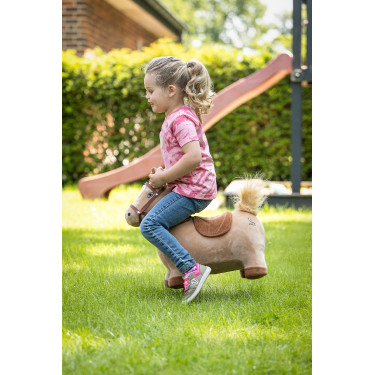 Caballo saltador HKM infantil Marrón claro Marr&amp;amp;amp;oacute;n