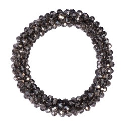 Elástico para el pelo HKM Crystal Plata Elástico para el pelo HKM Crystal Plata