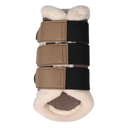 Protectores HKM Comfort Premium de malla con forro Gris pardo Marr&amp;amp;amp;oacute;n