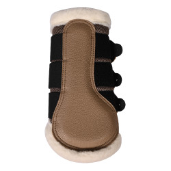 Protectores HKM Comfort Premium de malla con forro Gris pardo Marr&amp;amp;amp;oacute;n