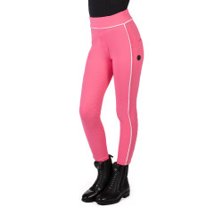 Legging HKM Maui con fondo completo de silicona para niño Rosa