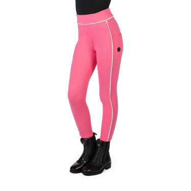 Legging HKM Maui con fondo completo de silicona para niño Rosa