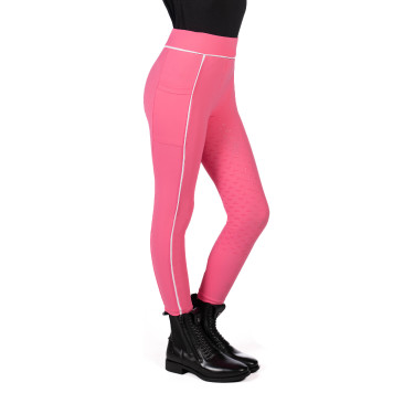 Legging HKM Maui con fondo completo de silicona para niño Rosa