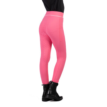 Legging HKM Maui con fondo completo de silicona para niño Rosa